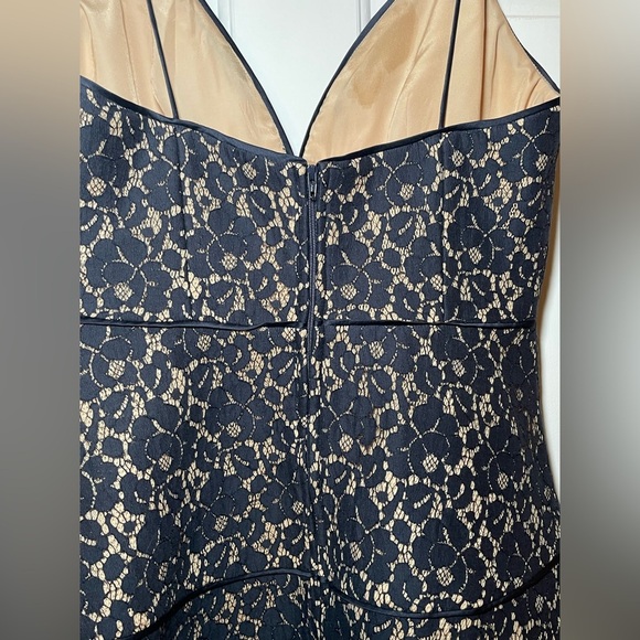 Keepsake The Label Navy Lace Dress Large NWT Nordstrom Fit & Flare Prom Formal - Picture 7 of 10